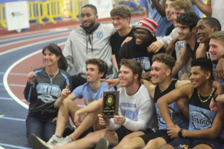 Huntingtown boys Class 3A East Region indoor track and field champions
