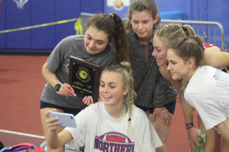 Northern girls Class 3A East Region indoor track and field champions
