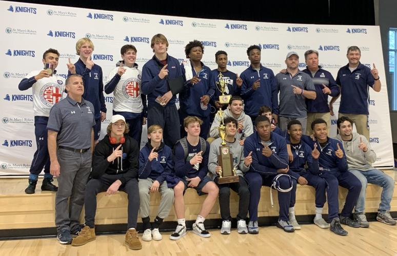 St. Mary's Ryken wrestling WCAC tournament champions
