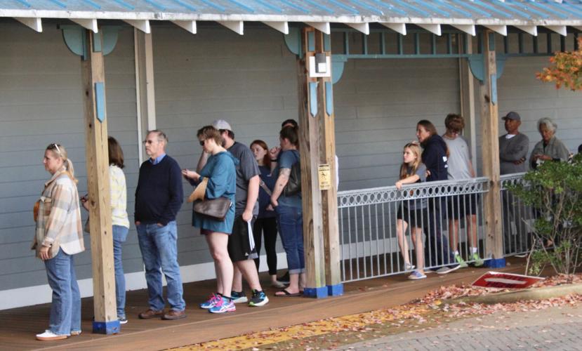 In the voting line