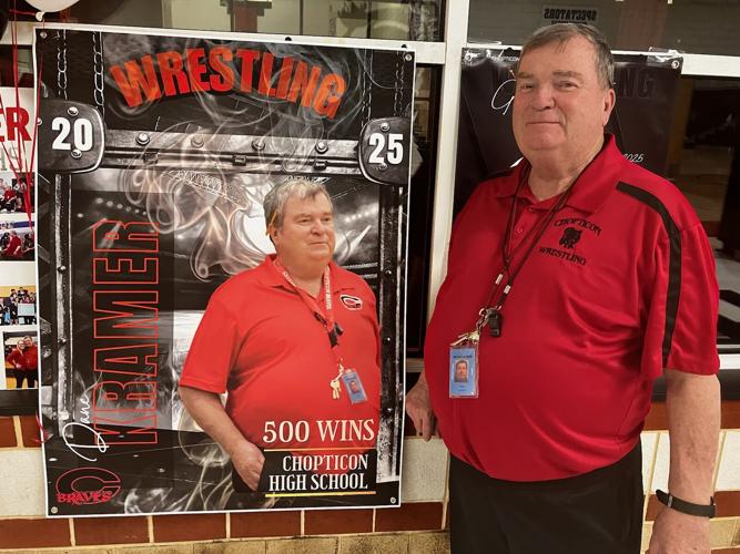 Chopticon coach Kramer honored for 500th win