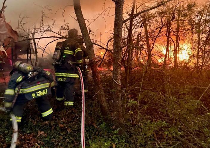 Crews dispatched to trailer fire