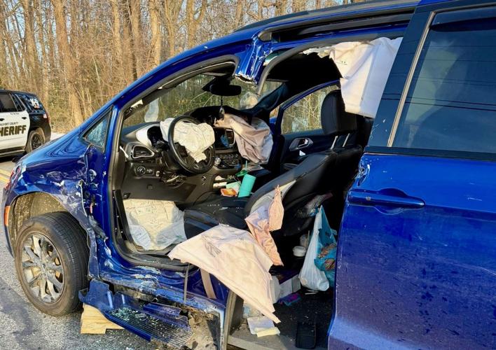 Calvert crash injures two