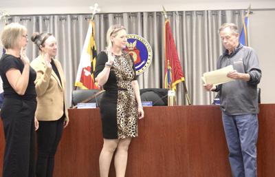 Swearing in the new board